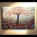 ORIGINAL Modern Palette Knife Tree painting on canvas thick impasto texture 36x24 ready to hang by OTO