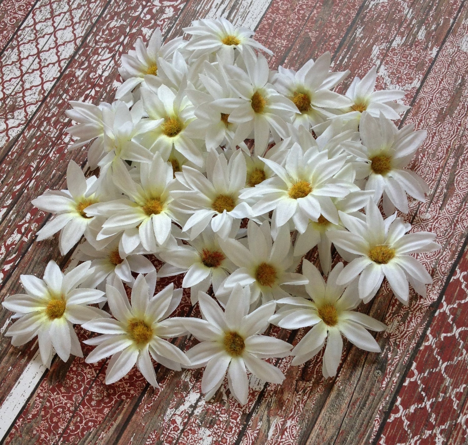 Artificial Flowers 30 Artificial WHITE Daisies Flower