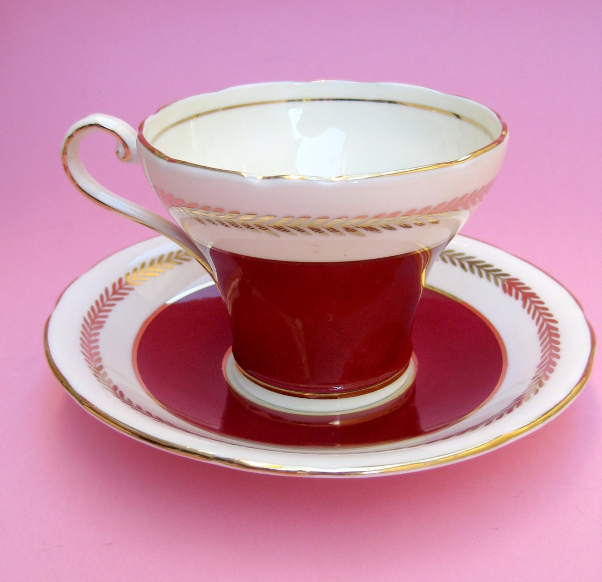 Art Deco Aynsley Teacup Vintage 30s Corset by aquamarinedream