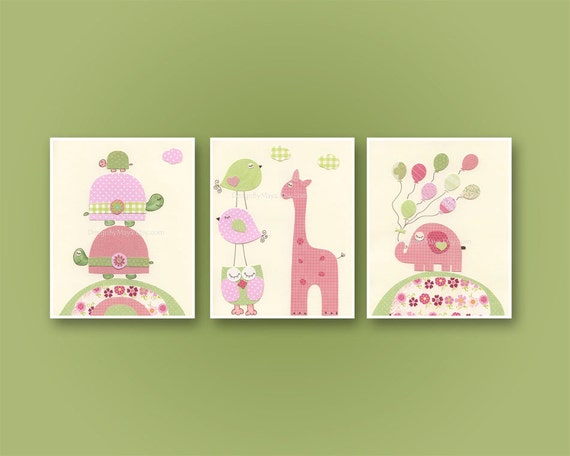 Baby girl Nursery wall art print Baby room decor love