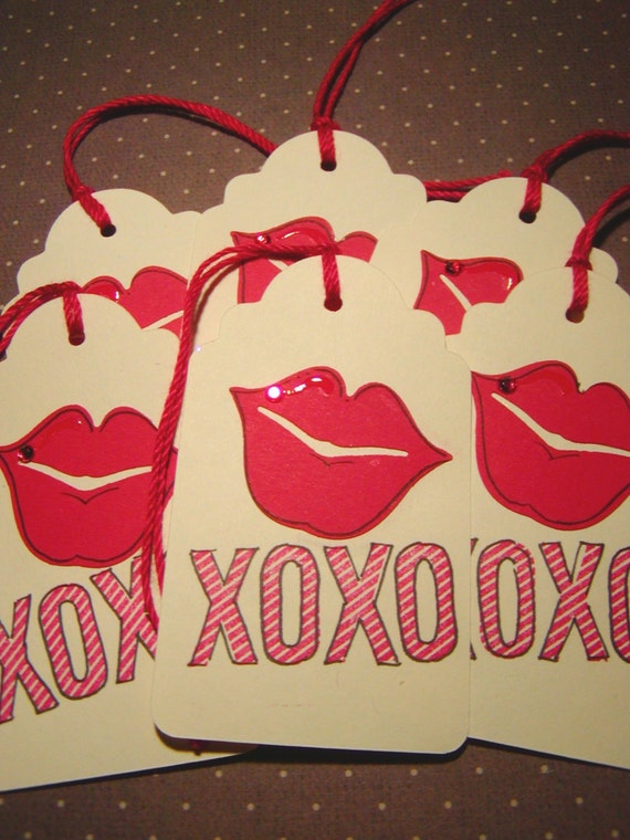 XOXO Hot Stuff Kisses Valentine Tags 8