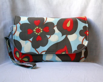 Diaper Clutch with Changing Pad - Amy Butler Morning Glory