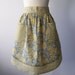 Yellow and Gray Cute Half Apron Modern Floral Print