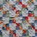 Retro Vintage Style Quilted Table Runner Patchwork Rainbow Bright Colors