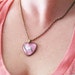 Cute Baby Unicorn Fantasy Jewelry -HEART GLASS PENDANT