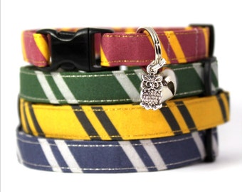 Wizard Breakaway Cat Collar with Owl Charm