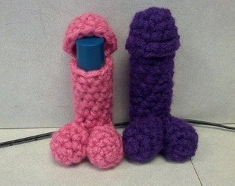 Crochet Penis Chapstick Cozy Mature Bachelorette Party Gag Gift