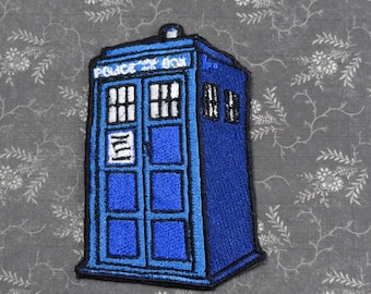 Doctor Who Tardis inspired Sew on Patch