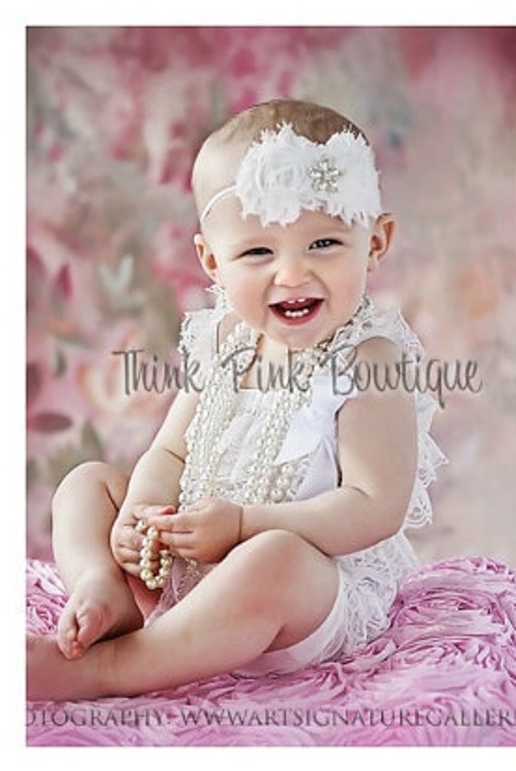 White Lace romper, petti romper, petti lace romper,romper,MANY COLORS to choose from in our SHOP by ThinkPinkBows