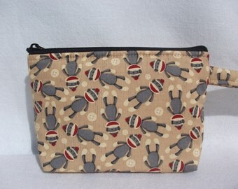 Sock Monkeys Makeup bag