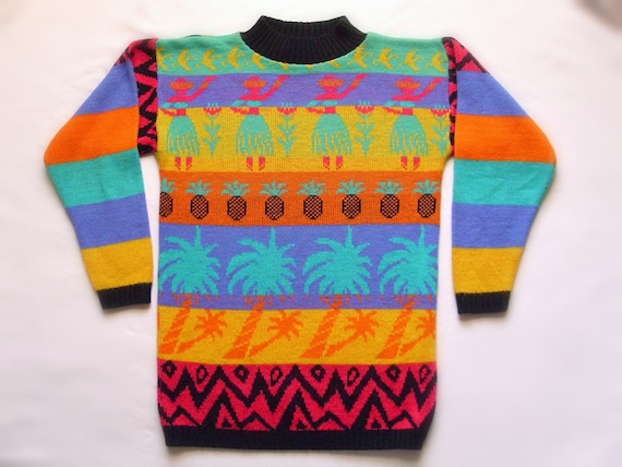 Ugly Girls Sweaters Neon Luau