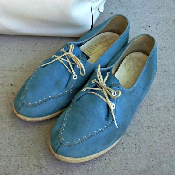 Vintage Brunswick Bowling Shoes Baby Blue Women's