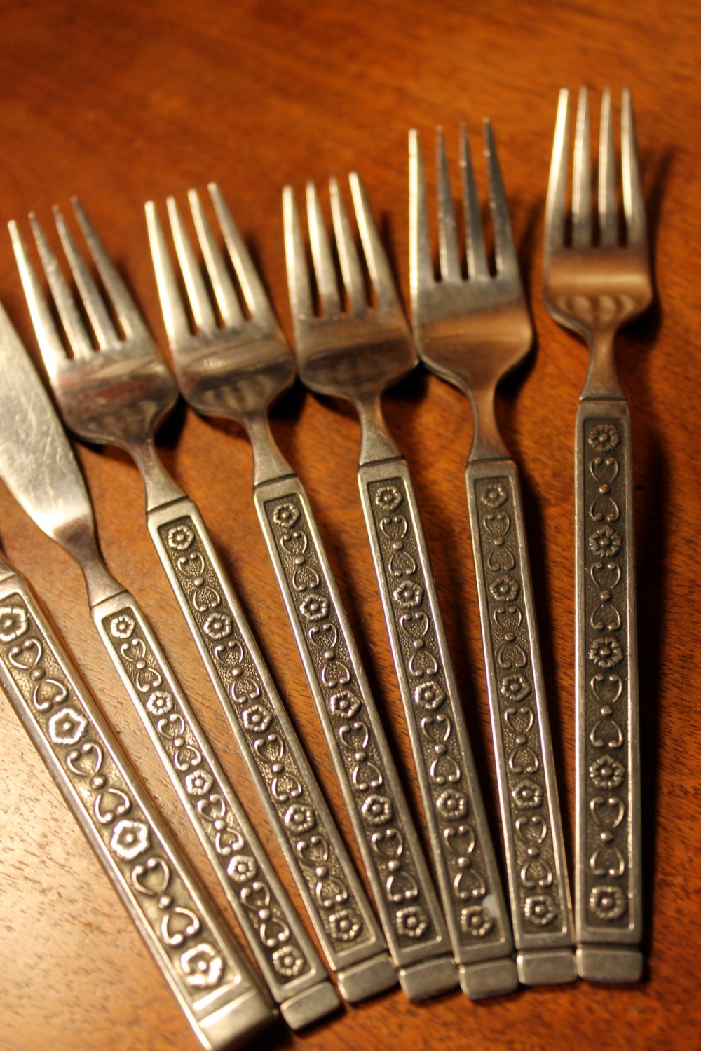 HACIENDA by GORHAM vintage flatware stainless silverware with