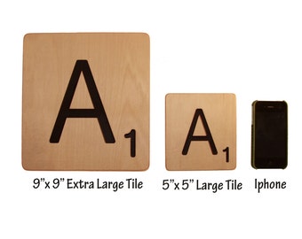 Extra Large Scrabble Tiles 9"x9" - Home Decor