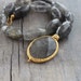 Grey agate asymmetric necklace FREE SHIPPING