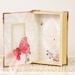 Pink Ring Bearer Book with Butterfly and Flower Details - Live Laugh Love