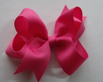Hair Bow- Hot Pink- Hair Bow