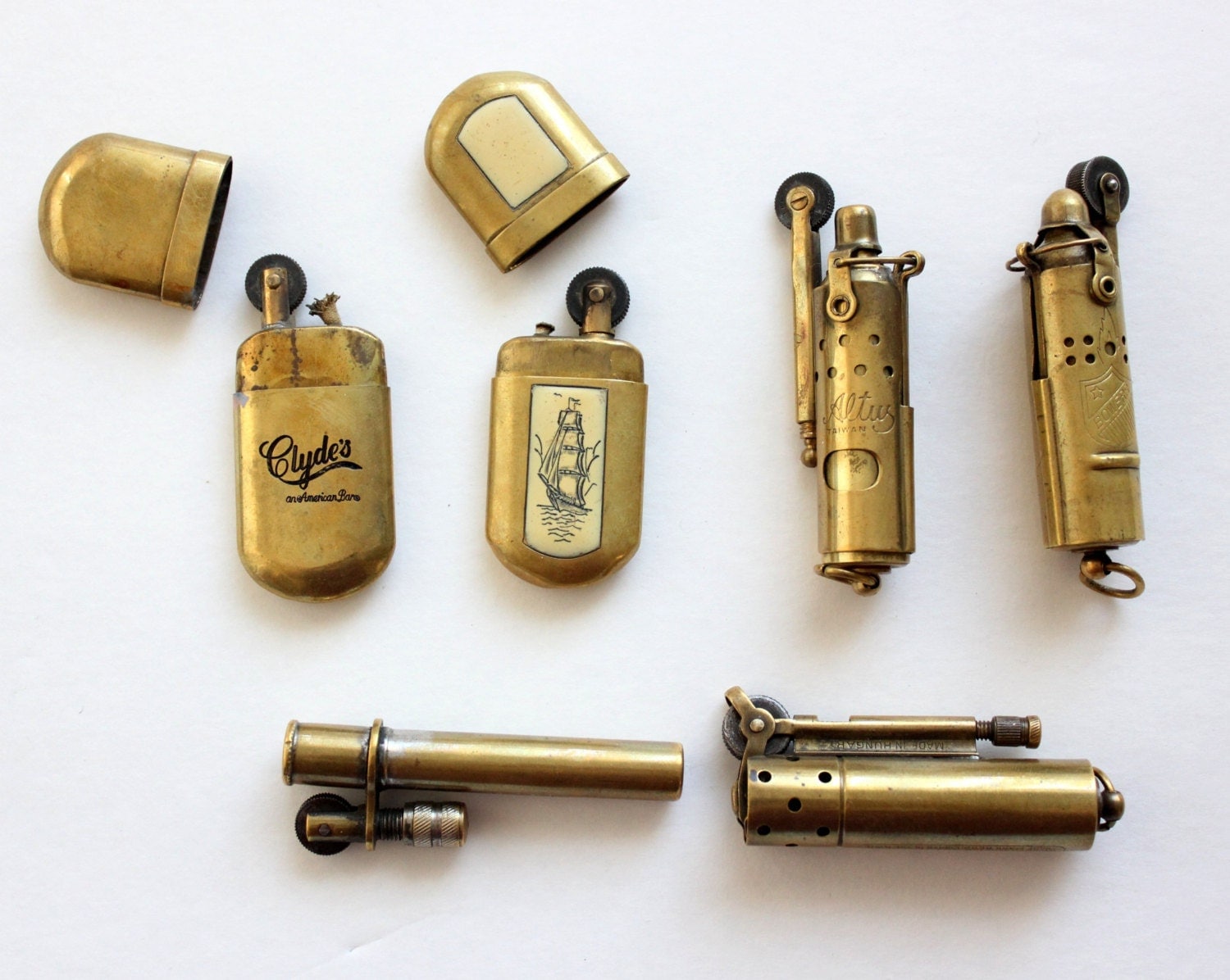 30 OFF vintage TRENCH LIGHTER Lot An Instant Collection