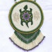 Turtle Spirit Large Beaded Medallion Necklace