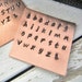 2mm LOWERCASE Handwritten Letter Set - Steel Alphabet Letter Punch Stamp Set - Metal Stamps for Hand Stamped Jewlery - diy Jewlery Making