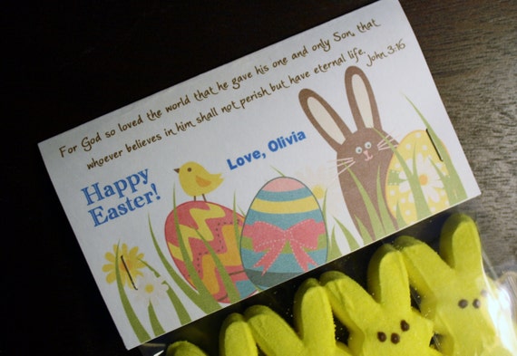 items similar to bible verse john 316 personalized easter toppers or