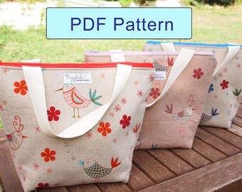 Insulated Lunch Bag - DIY PDF Pattern with Detailed Instructions (Now in Three Sizes!)