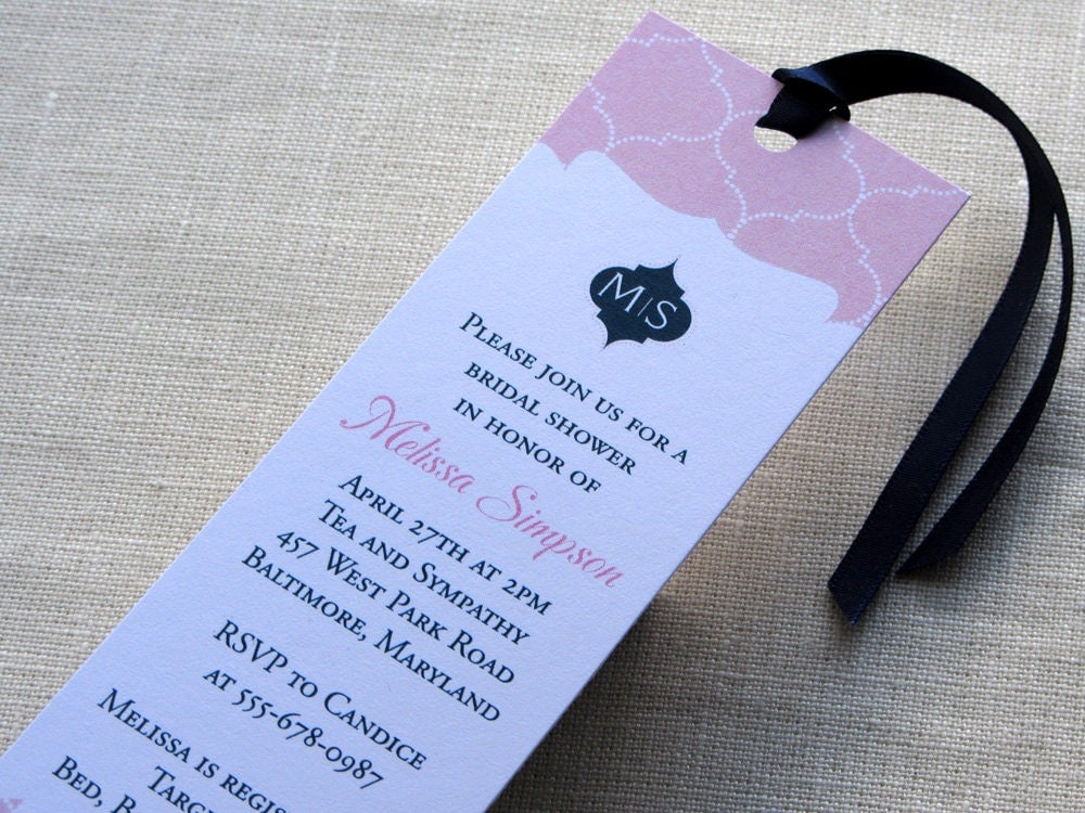 Bookmark Wedding Invitations 10