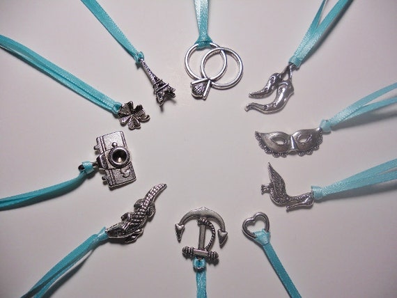 10 Cake pulls -- Wedding Tradition charms -- Bridal Shower Game ...