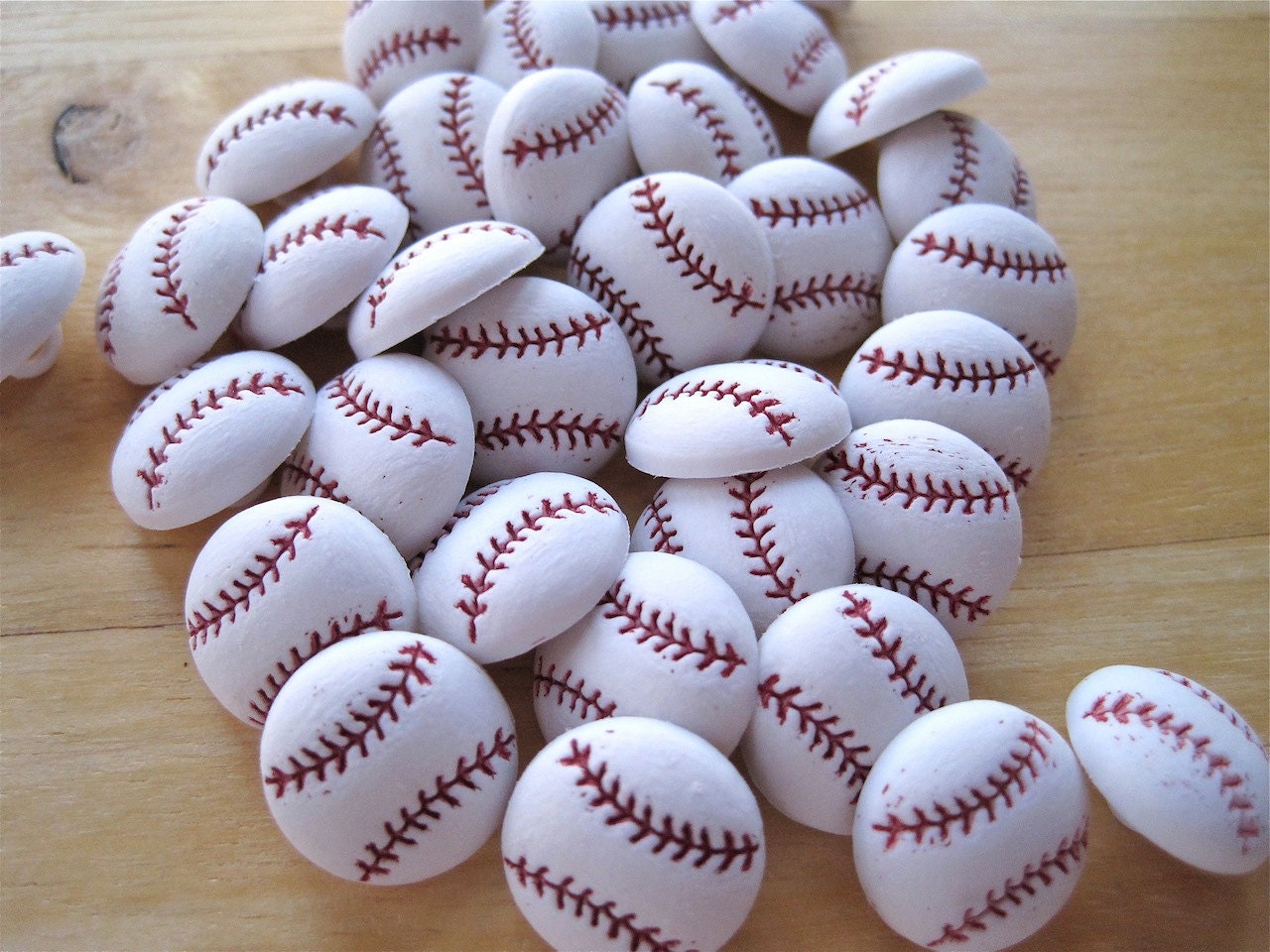 Baseball Sport Craft Novelty Sewing Buttons lot of 9