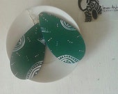 Green Abstraction Earring