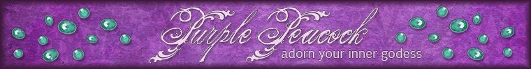 Purple Peacock Jewels on Etsy