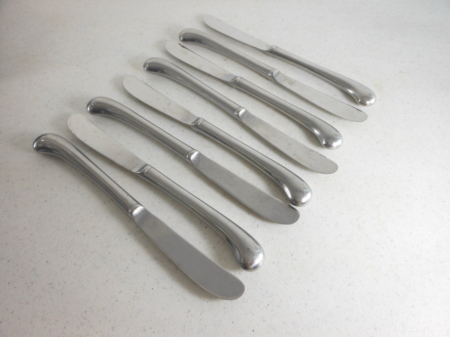 8 Pistol Grip Knives JAPAN Stainless Classic Blunt by PatziPlace