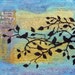 Mixed media, wall art, collage plaque, inspiration, hope, birds