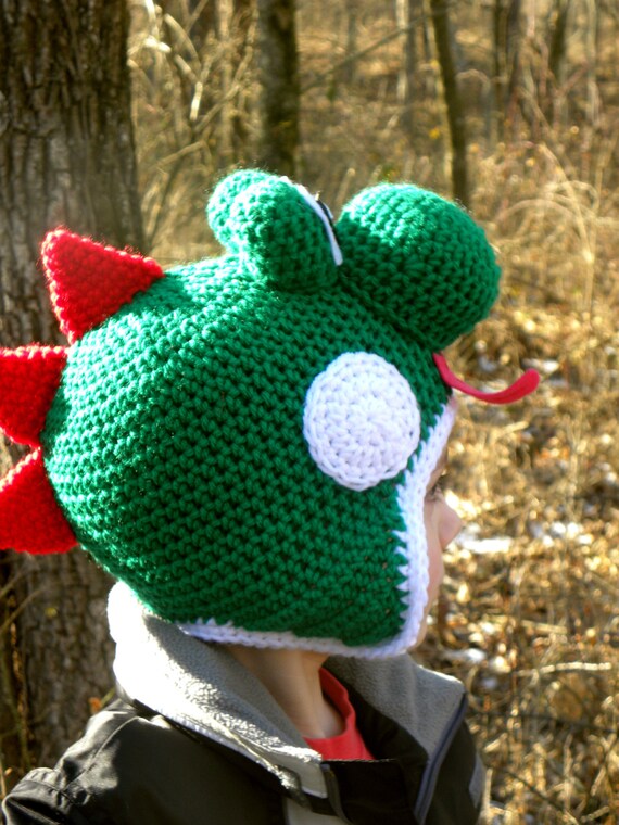 Yoshi Hat Crochet Pattern Instant Download