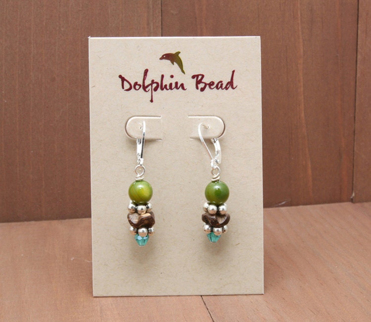 100 Custom Lever Back Earring Cards 2 x 3 printed by DolphinBead