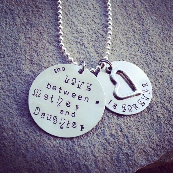 Mother and Daughter love Forever Necklace by SoBeautifullyBroken