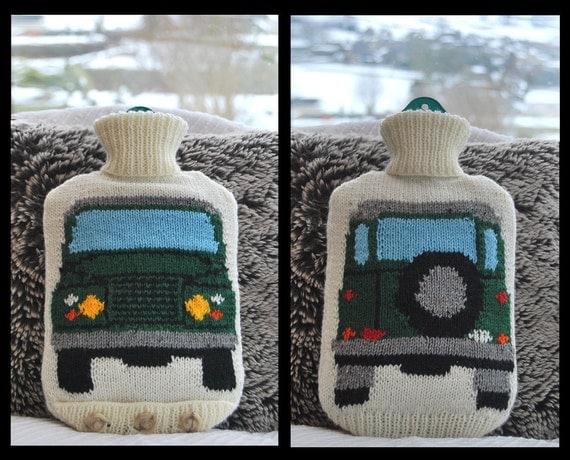 Knitting Pattern Knit a Hot Water Bottle Cover Based on the