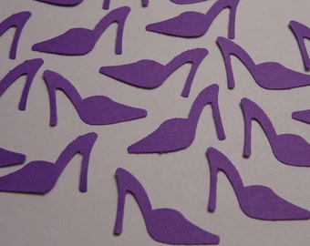 100 Purple High Heel Shoes Die Cuts - Paper Punches - Scrapbooking ...