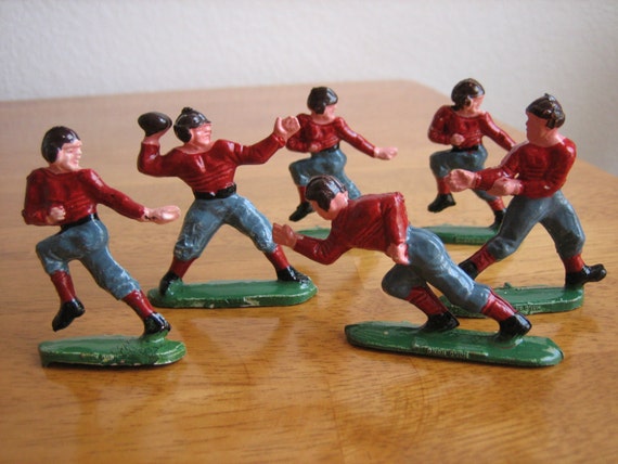 plastic football player figurines