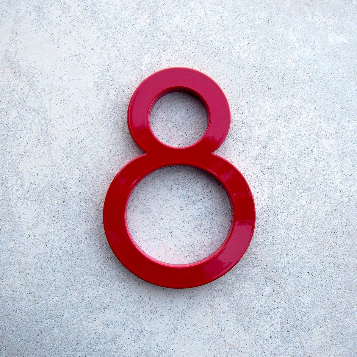 Modern House Number Aluminum Modern Font Number Eight 8 In