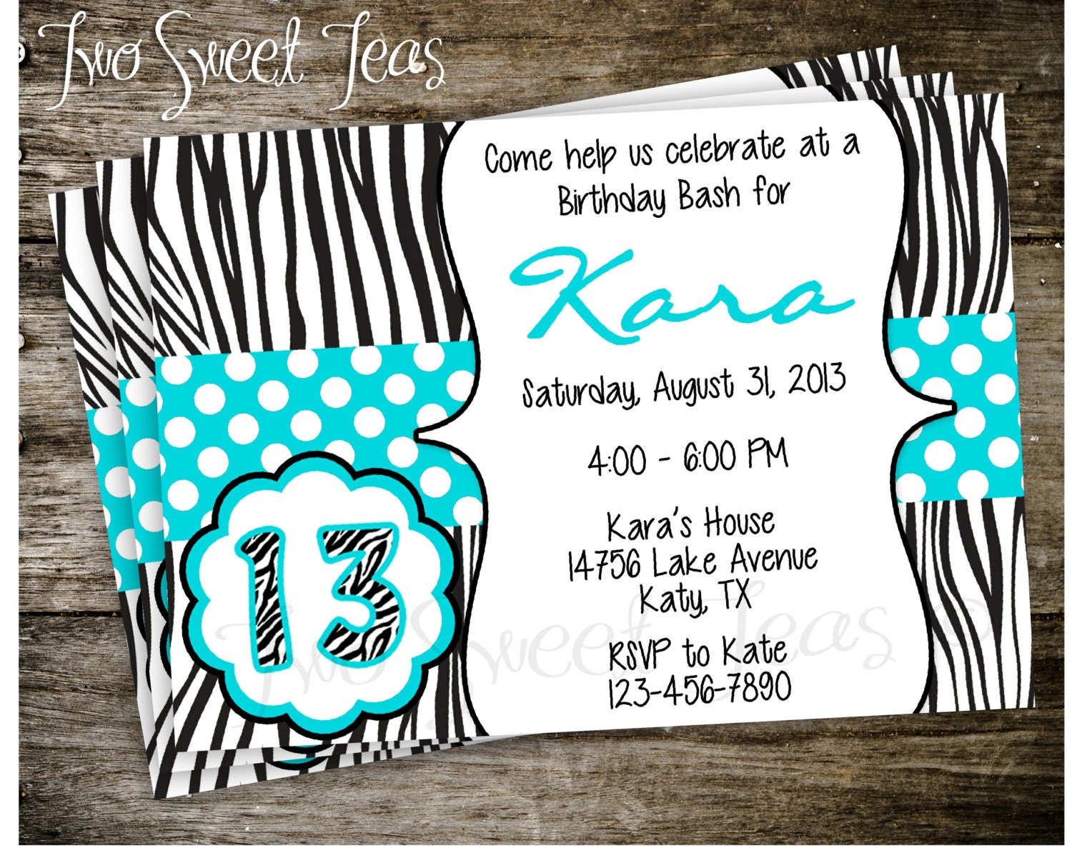 Birthday Party Invitations For Teenage Girls 8