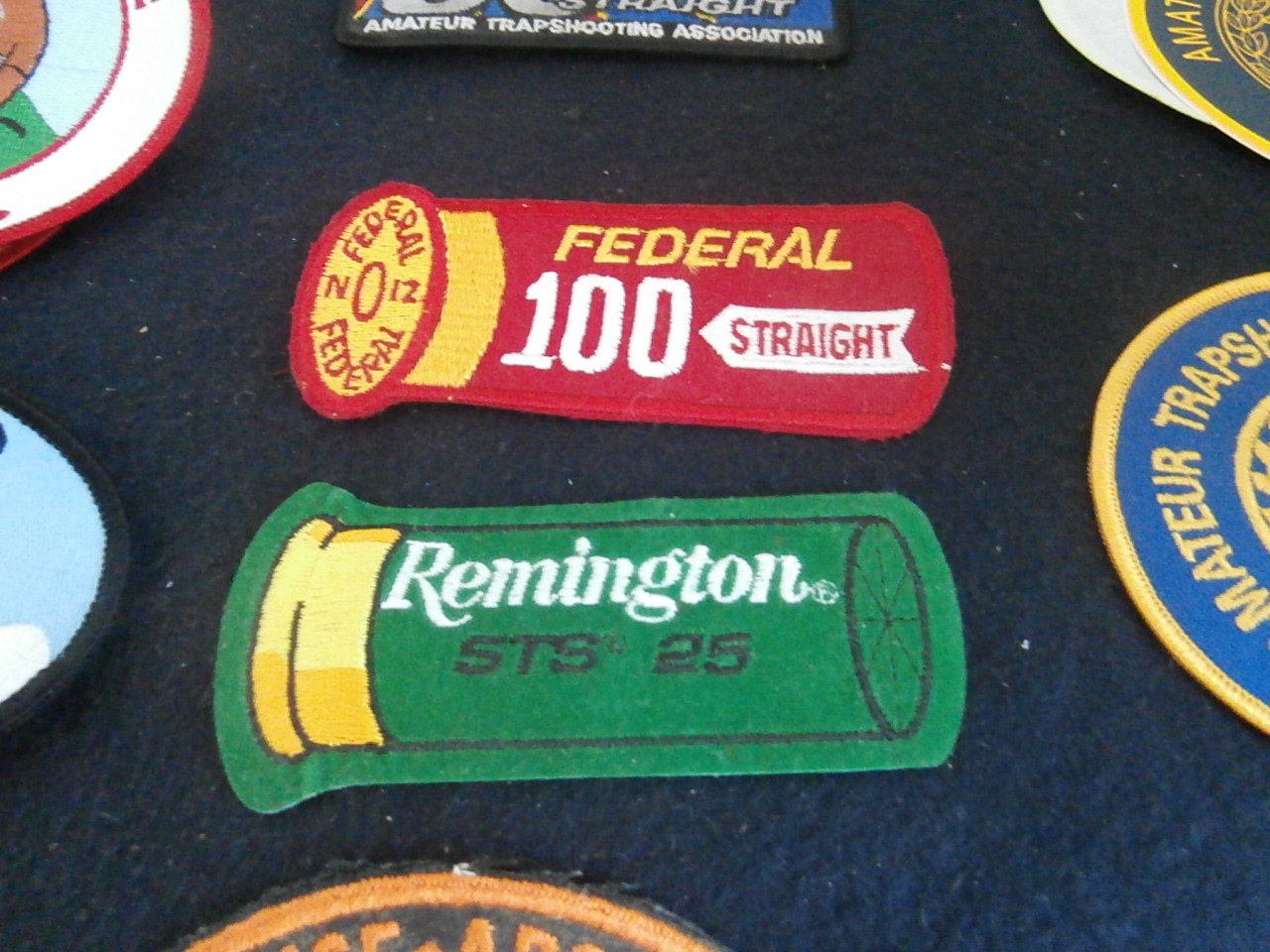 12 Trap Shooting Hunting Patches from buttonbuddy on Etsy Studio