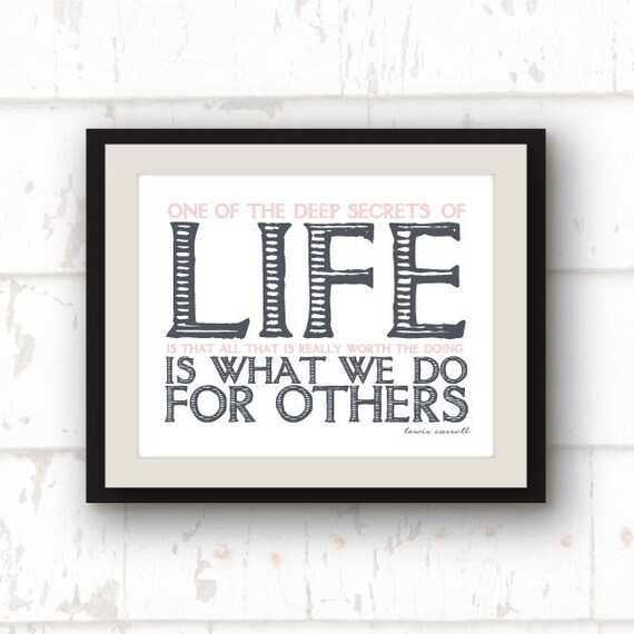 Items similar to Inspirational Quote - Inspirational Art - Typographic ...