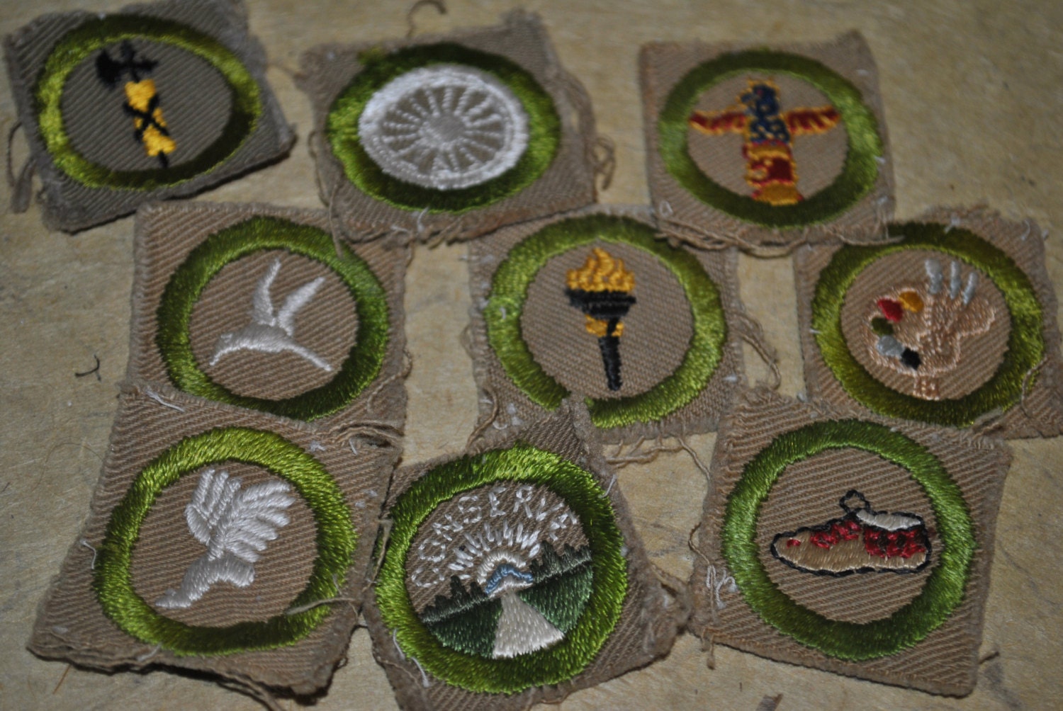 Rare lot of 9 Type A Boy Scout Merit Badge by RetroReaction