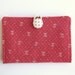 Holiday Sale/Card Holder Wallet, Coral Red, Business Card Holder, Credit Card Case, Gift Card Holder