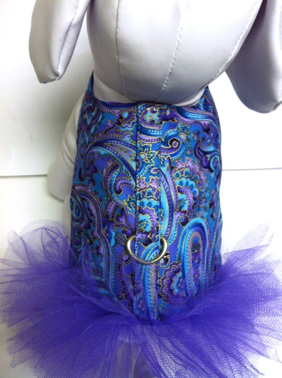 Dog Harness Velcro XXS XS or SM The Vintage Paisley