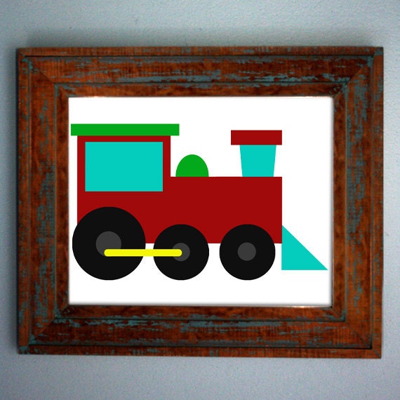 Train Applique Template Transportation Applique Patterns