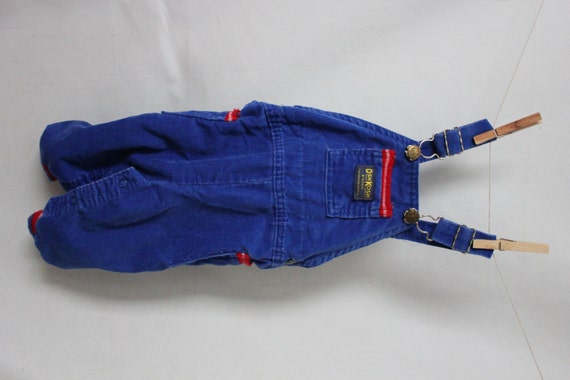 Vintage Childrens Blue Corduroy Union Made Overalls by OshKosh B'Gosh