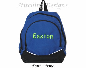 Items similar to Drawstring backpack outside pocket nature leaves ...