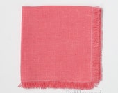 Pink Linen Cocktail Napkins...11" Square (Set of 4)